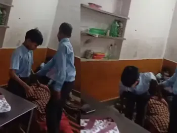 Outrage Over Viral Video Showing Jaipur Teacher Receiving Massage from Students