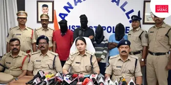 Four Employees Arrested in Anakapalli for Stealing Palladium Worth ₹1.15 Crore from Metal Firm
