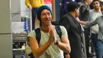 Chris Martin and Dakota Johnson Land in India: A Warm 'Namaste' Welcomes Coldplay's Grand Return