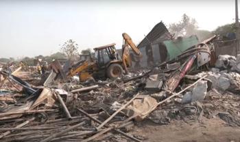 Crackdown Near Chandola Lake Sparks Massive Operation to Clear Illegal Settlements