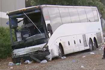 Tragedy on Los Angeles Freeway as Bus Slams Into SUV Killing One and Injuring Dozens