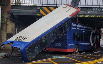 Bridge Crash Rips Roof Off London Bus and Sparks Travel Chaos in South Norwood