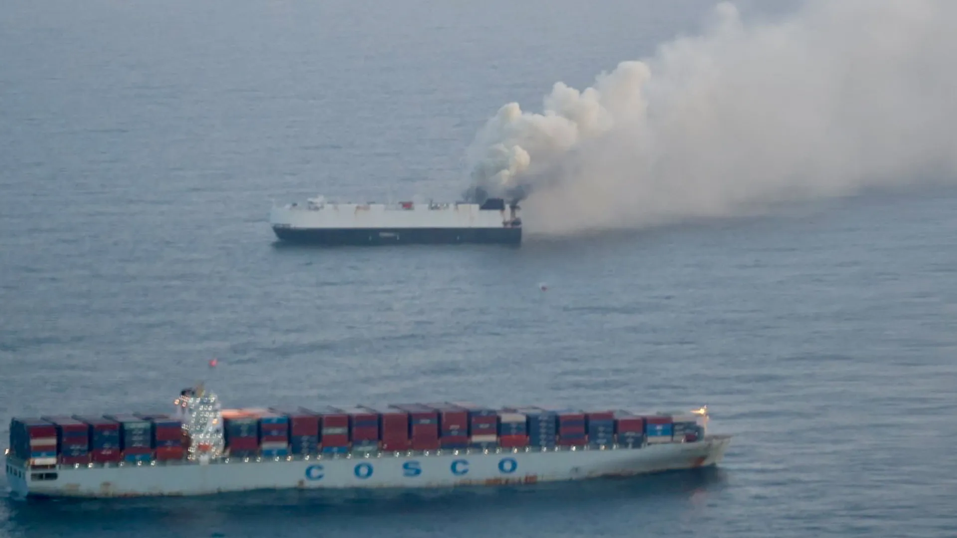 Fire Breaks Out on Cargo Ship Carrying Electric Vehicles Near Alaska Coast