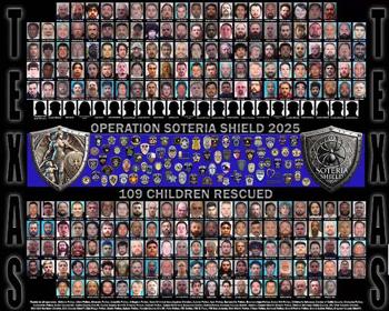 Massive Statewide Crackdown in Texas Rescues 109 Children from Online Exploitation