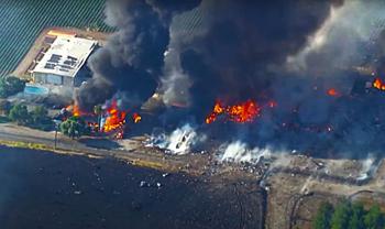 Massive Fireworks Explosion Rocks Esparto Causing Fires Power Outages and Evacuations