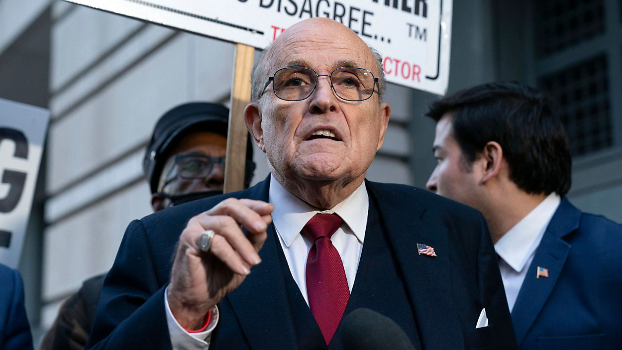 Rudy Giuliani Injured in New Hampshire Car Crash After Stopping to Help Domestic Violence Victim