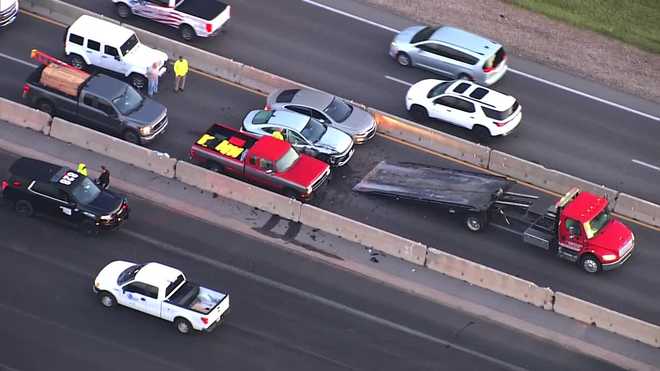 Major Traffic Chaos on I-40 After Multi Vehicle Crash Near Anderson Road in Oklahoma City