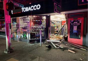 Greenwood Smoke Shop Targeted as Masked Thieves Ram Stolen Car and Flee With Loot