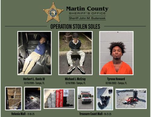Three men charged in Florida-Georgia sneaker heists, authorities say
