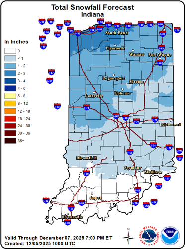 Central Indiana Braces for Patchy Freezing Fog and Cold Temperatures as Weekend Snow Likely