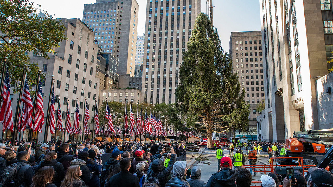 Rockefeller Center Christmas Tree Arrives in New York City