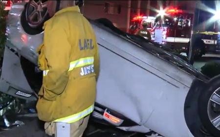 Three Injured in Rollover Crash at Gardena McDonald's Drive-Thru