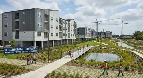 Houston Moves Forward With New Affordable Housing and Flood-Resilience Plan as Development Surges