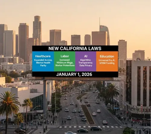 New California Laws Take Effect on Healthcare, Labor, AI and Education