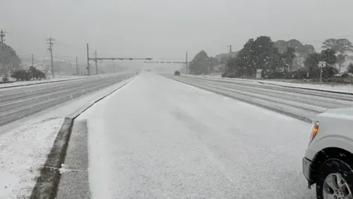 Snow Showers and Record Cold Reported Across North Florida