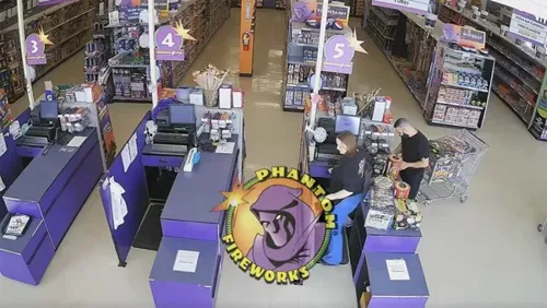 Surveillance Footage Shows Michigan Synagogue Attack Suspect Purchased $2,000 in Fireworks Days Before Ramming