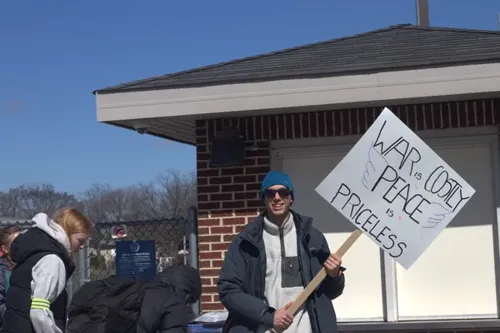 Evanston Township High School walkout: Students protest war in Iran and deportation policies