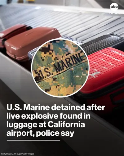 U.S. Marine Detained After Live Explosive Found in Baggage at Palm Springs Airport