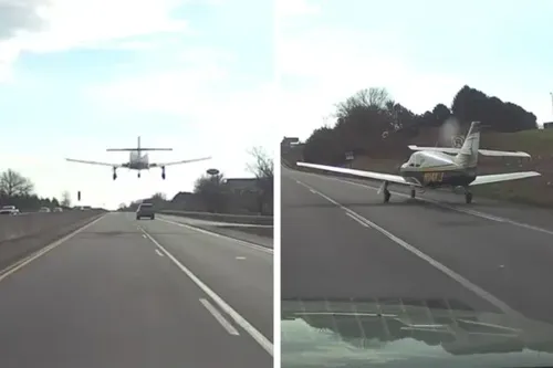 Small Plane Makes Emergency Landing on I-78 in Allentown, No Injuries Reported