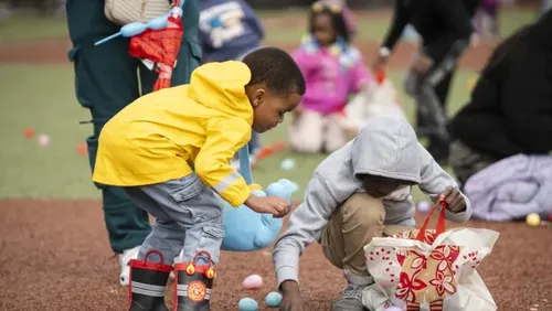 Families Gather for Annual Easter Eggstravaganza in East Garfield Park