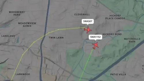 Southwest Airlines Planes Narrowly Avoid Collision Near Nashville Airport