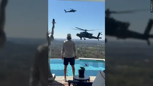 Kid Rock and Defense Official Participate in Army Helicopter Flights at Virginia Base