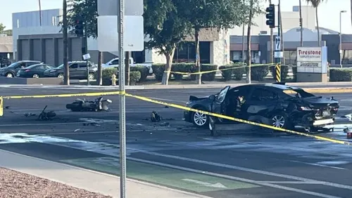 Motorcyclist Killed in North Phoenix Crash; Police Officer Injured in Secondary Collision