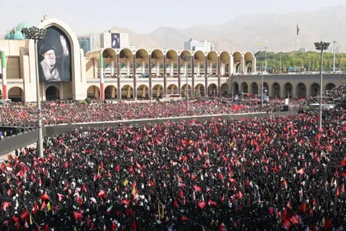 Massive Turnout for Funeral of Iran's Supreme Leader Ayatollah Ali Khamenei
