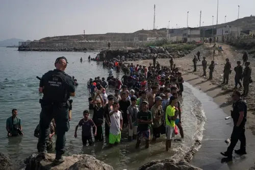 Spain Constructs Barrier Amid Migrant Crisis in Ceuta