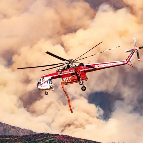 Helicopter Crashes While Battling Utah Wildfire, Rescue Efforts Underway