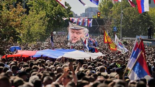 EU Condemns Serbia Funeral for Ratko Mladic as Accession Talks Face Setback