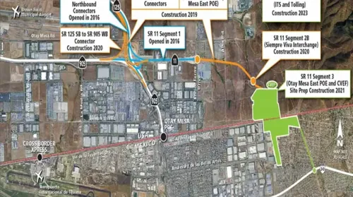 Otay Mesa East Port of Entry Advances U.S.-Side Roadways as Caltrans and SANDAG Deploy Dynamic Tolling Tech