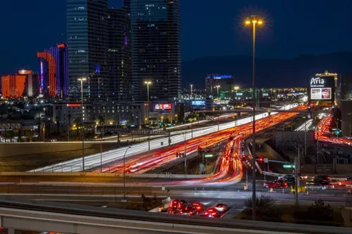 Autonomous Zoox Robotaxi Collides with Passenger SUV on Las Vegas Strip Near Mandalay Bay