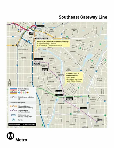 LA Metro Advances 14.5-Mile Southeast Gateway Light Rail Alignment as D Line Subway Enters Final Surface Restoration